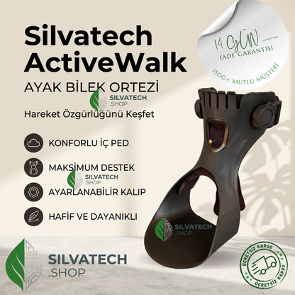 Silvatech ActiveWalk – Ergonomik Düşük Ayak Ortezi ve Yürüme Desteği