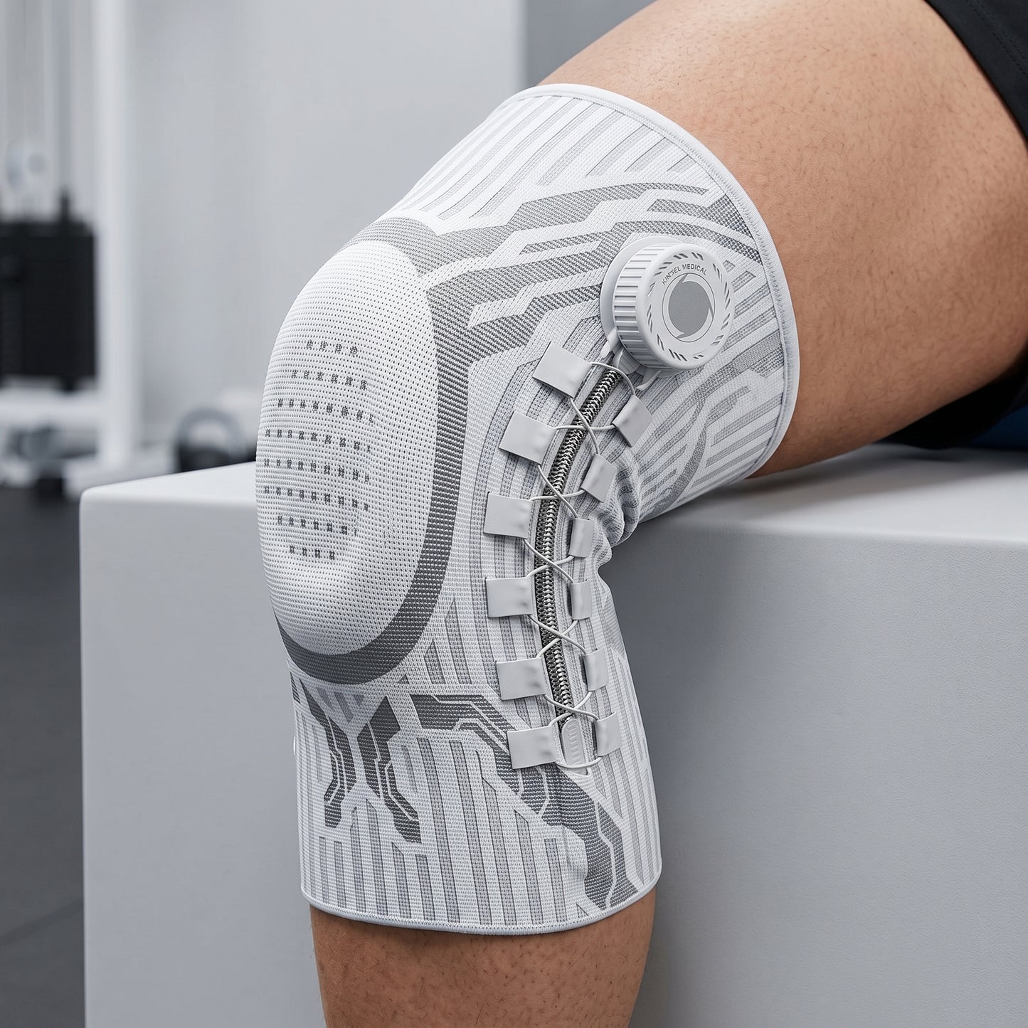 Menisküs ve Çapraz Bağ Koruyucu Ayarlı Akıllı Nefes Alabilen Relax Dizlik